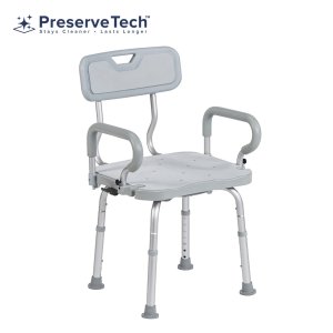 Drive Medical PreserveTech 360 Swivel Bath Chair - Supports up to 350 lbs, Pack of 1, RTL12A001-GR